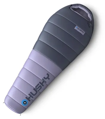 Zdjęcie produktu dla Husky śpiwór mumia dla pań puchowy Dinis 2024 -10°C - 200 cm - Niebieski z fioletowym