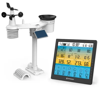 Obrázek produktu pro Bresser Optics 7003220, Černá, Výškoměr, Anemometr (větroměr), Domácí barometr, Vnitřní vlhkoměr, Vnitřní teploměr,..., Barometr, Vlhkoměr, Teploměr, UV, Barometr, Vlhkoměr, Teploměr, Plast, F, °C