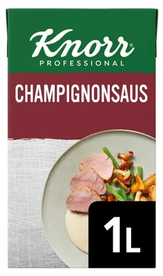 Produktbild von Knorr Champignonsauce 1000g – cremige Pilzsauce, ideal zu Fleisch & Gemüse