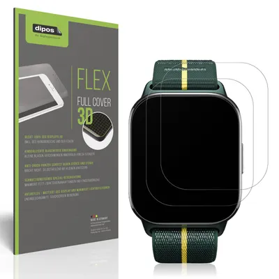 Produktbild von 2x Full Cover Schutzfolie matt für Motorola Moto Watch Fit Panzerfolie Anti-Shock