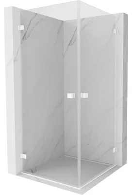Obrázek produktu pro Mexen Lunar-B Duo sprchový kout s otevíracími dveřmi 100 x 100 cm, transparentní, bílá - 832-100L-100P-20-00