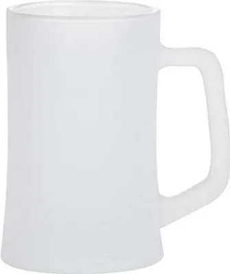 Produktbild von Rohling für Sublimation - Bierkrug aus Glas in 360ml - Frosted