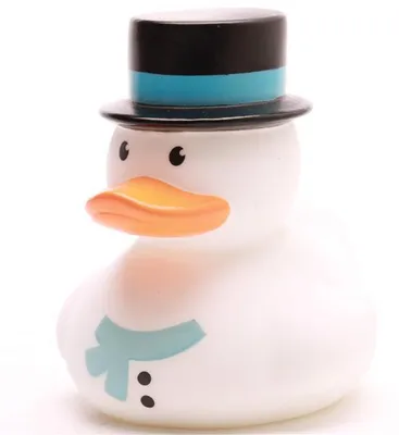 Produktbild von Badeente Schneemann Vinyl 9 cm