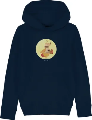Produktbild von Mr. & Mrs. Panda Organic Kinder Hoodie Glühwürmchen 5-6 Jahre (110/116) - French Navy - Geschenk, Pullover, Lieblingsmensch, Sweatshirt, Jahrestag, Lustige Sprüche, Liebe
