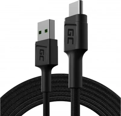 Image de Green Cell KABGC19 câble USB USB 2.0 2 m USB A USB C Noir