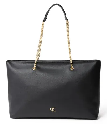Zdjęcie produktu dla Torba Calvin Klein Damen MINIMAL Monogram Chain, czarna i srebrna