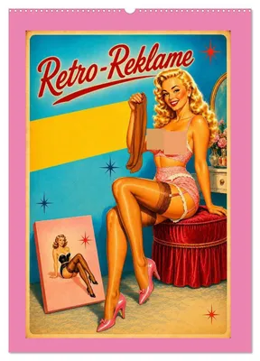 Produktbild von Retro-Reklame (Wandkalender 2027 DIN A2 hoch), CALVENDO Monatskalender
