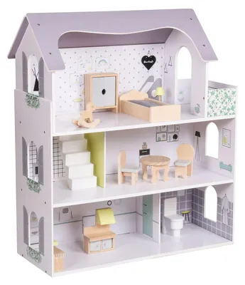 Produktbild von Coemo Puppenhaus Anna Villa möbliert 3 Etagen