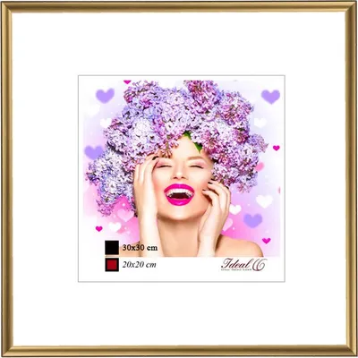 Produktbild von Photo Style Kunststoff Bilderrahmen quadratisch Foto Rahmen Picture Frame Collage - Farbe: Gold | Format: 30x30