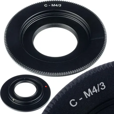 Immagine prodotto di Adattatore C-Mount - Micro 4/3 C M4/3 per fotocamere Olympus / Panasonic