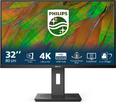 Produktbild von Philips 3000 series 32B1N3800/00 Computerbildschirm 81,3 cm (32") 3840 x 2160 Pixel 4K Ultra HD LCD Schwarz