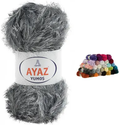 Produktbild von 100g Strickgarn Yumos Fransenstrickgarn Strickwolle Häkelgarn