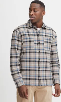 Produktbild von CASUAL FRIDAY CFAugust checked overshirt Herren Freizeithemd Hemd Überhemd Hemdjacke Hemdkragen Brusttaschen Regular Fit Hochwertige Baumwoll-Qualität
