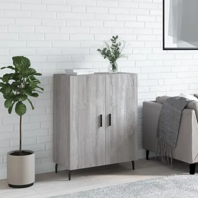 Produktbild von The Living Store Sideboard Grau Sonoma 69,5x34x90 cm Holzwerkstoff