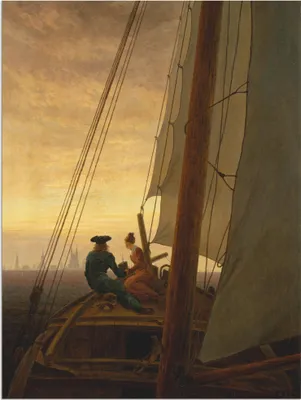 Produktbild von ARTland Wandbild Alu für Innen & Outdoor Auf dem Segler. 1819 Größe: 90x120 cm