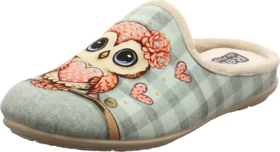 Produktbild von Relax Damen Hausschuh Eule mit Herz beige
