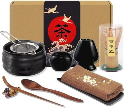 Produktbild von Famanu Matcha Teeset 10-teilig mit Zubehör - Traditionell
