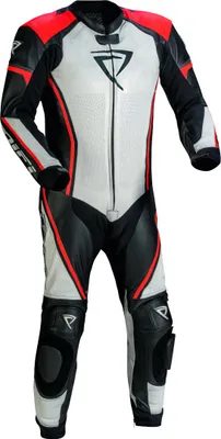 Produktbild von DIFI Imola perforierte 1-Teiler Motorrad Lederkombi, schwarz/weiß/rot, 48