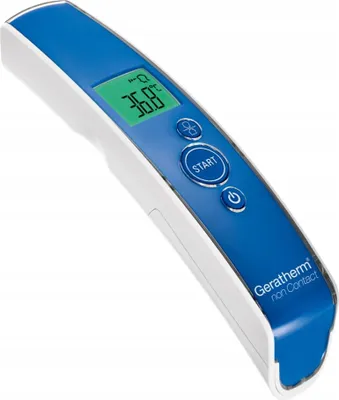 A non-contact infrared thermometer is shown against a white background.