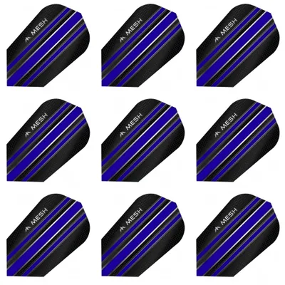 Produktbild von Mission | Mesh | Dart Flights | Slim | 100 Mikron | Dunkelblau | 3 Sets = 9 Flights