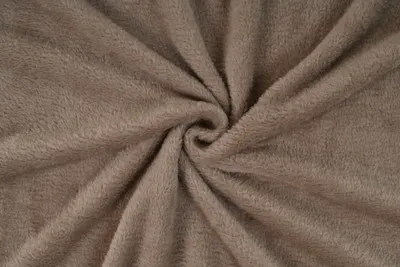 Obrázek produktu pro Coral flannel fleece hnědošedá, látka, metráž / 50cm