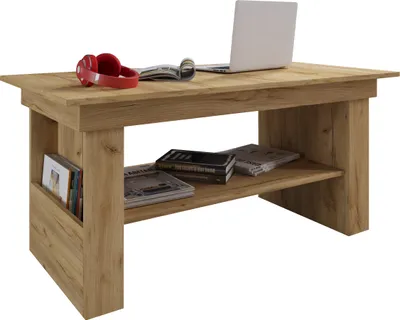 Immagine prodotto di Tavolino in legno semplice | Dimensioni ca. H. 52 x W. 115 x D. 58 cm | Tavolo da soggiorno - Kobila