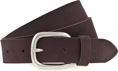 Produktbild von H.I.S Leder Gürtel 30mm Leather Belt W95 Dark Brown braun