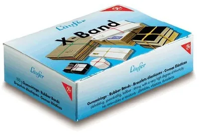 Produktbild von Läufer X-Band im Karton 100 g 100 x 11 mm bunt sortiert
