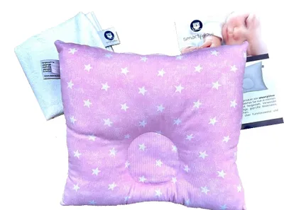 Produktbild von Babykopfkissen smartpillow mit Ersatzbezug Bambus-Frottee