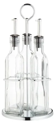 Öl- und Essigflaschen-Set aus Glas, 4-teilig, 270 ml