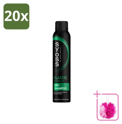 Productafbeelding van 20 x Syoss Anti-Vet droogshampoo - 200 ml - Voordeelverpakking - 20 stuks