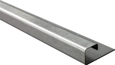 Produktbild von Quadrat Edelstahlschiene Profil Fliesenschiene Edelstahl V2A L250cm 11mm gebürstet