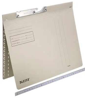 Produktbild von LEITZ Pendelhefter A4 kfm. Heftung grau 320g/qm Manilakarton