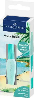 Produktbild von Faber-Castell Wassertankpinsel medium türkis