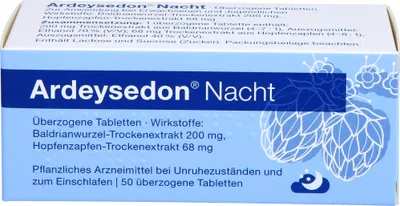 Produktbild von Ardeysedon Nacht Tabletten bei nervös bedingten Einschlafstörungen, 50 St. Tabletten