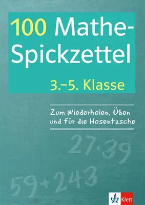 Immagine prodotto di 100 Mathe-Spickzettel 3.-5. Klasse