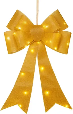 Imagen del producto de Guirnalda decorativa LED de 61 cm, color dorado, para iluminación festiva