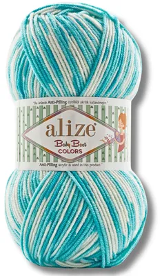 Obrázok produktu pre Alize 1x 100g priadza Baby Best Colors s prechodom farieb, protižmolková, vhodná na háčkovanie a pletenie (8040)