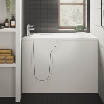 Produktbild von FREEDOM Sitzwanne mit Tür/Seniorenwanne 106x66cm  Ausführung Links