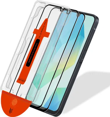 Zdjęcie produktu dla 2-pak Samsung A16 Szkło ochronne na ekran - Szkło hartowane | [Automatyczna instalacja] - Bez bąbelków