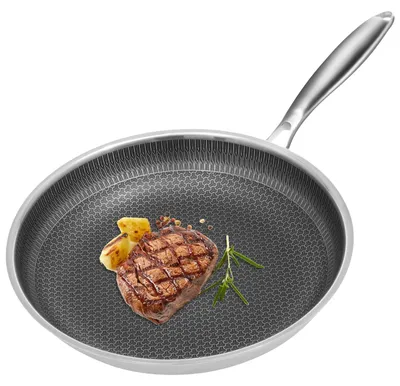 Zdjęcie produktu dla Patelnia 28 cm - Stal nierdzewna z powłoką nieprzywierającą