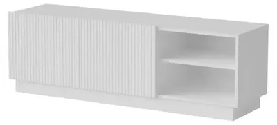 Zdjęcie produktu dla Cama Szafka RTV LIVERTI 150x42x48 biały, Biały, Płyta wiórowa, Biały, Płyta wiórowa, 3 pół., Laminat