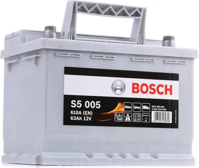Zdjęcie produktu dla Akumulator samochodowy Bosch S5 005 12 V 63 Ah 600 A