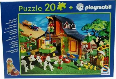 Produktbild von Schmidt Spiele PUZZLE 55247 PLAYMOBIL Figur Bauernhof 20 Teile