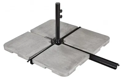 Produktbild von Seclin-Sonnenschirmständer, Zinkfarbe, 22 kg