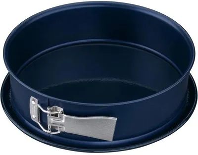 Produktbild von Famanu Springform Ø 26 cm – schnitt- und kratzfest mit Emaille-Beschichtung und blauer Ring