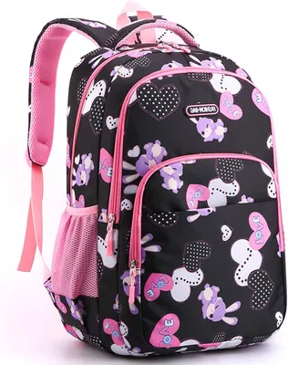 Produktbild von Schulrucksack für Mädchen, wasserfest, Nylon, Größe B, für Schule und Reisen