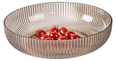 Obstschale aus PET, transparent, 1 Liter, 25 cm, stapelbar