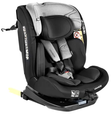 Zdjęcie produktu dla Fotelik samochodowy Moni - Vamos, i-Size, IsoFix, 360°, 40-150 cm, szary kamień