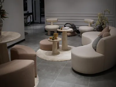 Produktbild von Eleganter Weißer Sessel Wohnzimmer Polstersessel Edle Stoffsessel